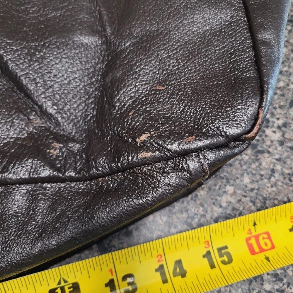 Wilsons Leather M Julian Y2K Distressed Messenger‎ Bag Texas Longhorn Skull